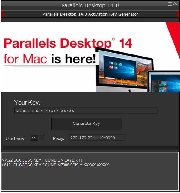 parallels activation key free